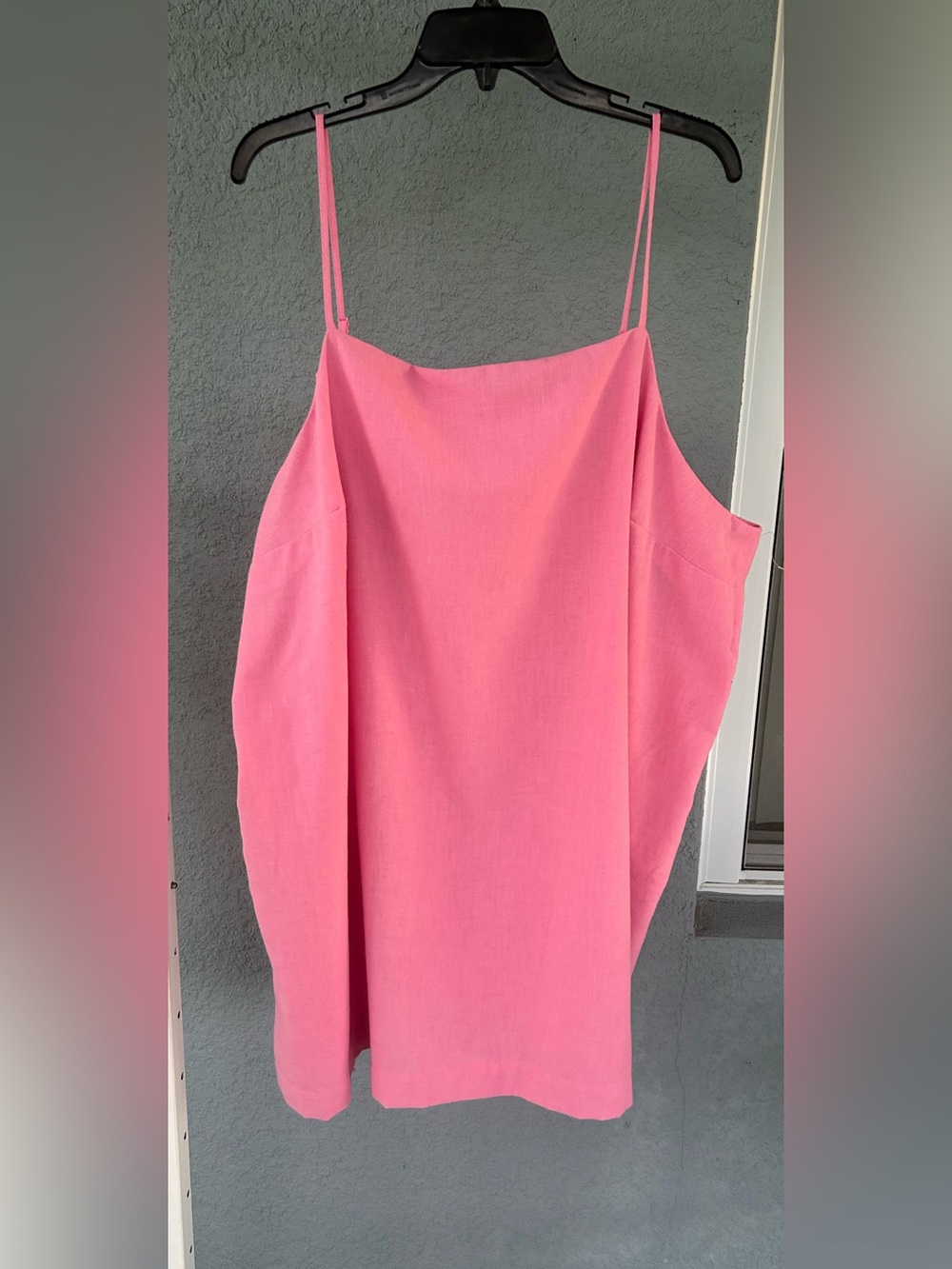 Old Navy Women's Barbie Pink Spaghetti Strap Bow Detail Dress Size 3X Pull Over